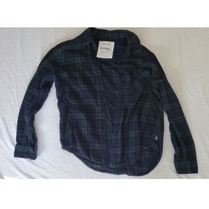 Button down plaid shirt